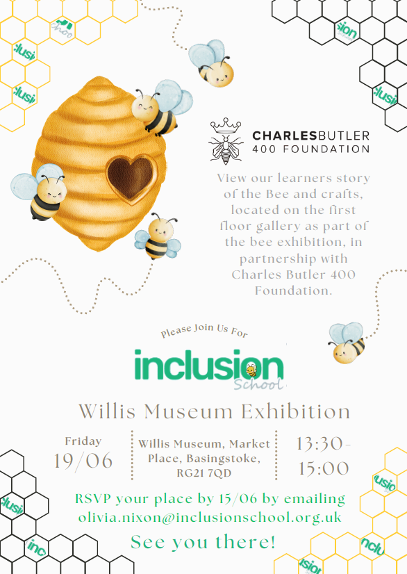 Image of the Willis Museum invite to the private viewing of the Bee exhibition